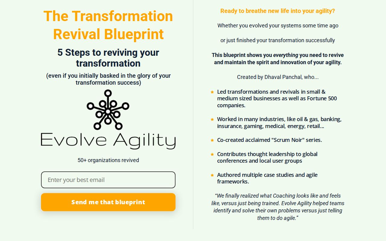 The Transformation Revival Blueprint